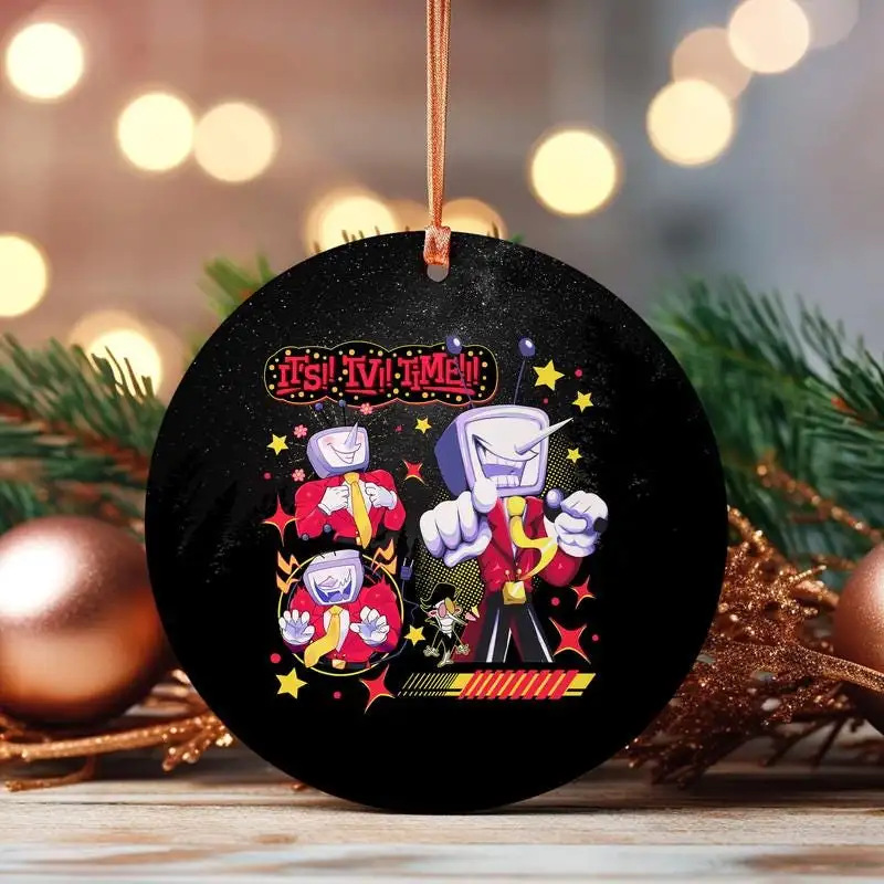 Tenna Deltarune Game Ornament Kris Tenna Berdly Ralsei Starwalker It’s TV Time Ornament Tenna Fan Lovers DTG Video Game Ornament Gamer Gift