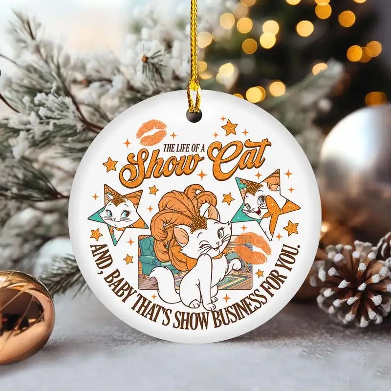 The Life of A Show Cat Ornament, The Aristocats Marie Cat Ornament, Cat Lover Gift 15, Disneyland Marie Cat Shirt, Showgirl Ornament