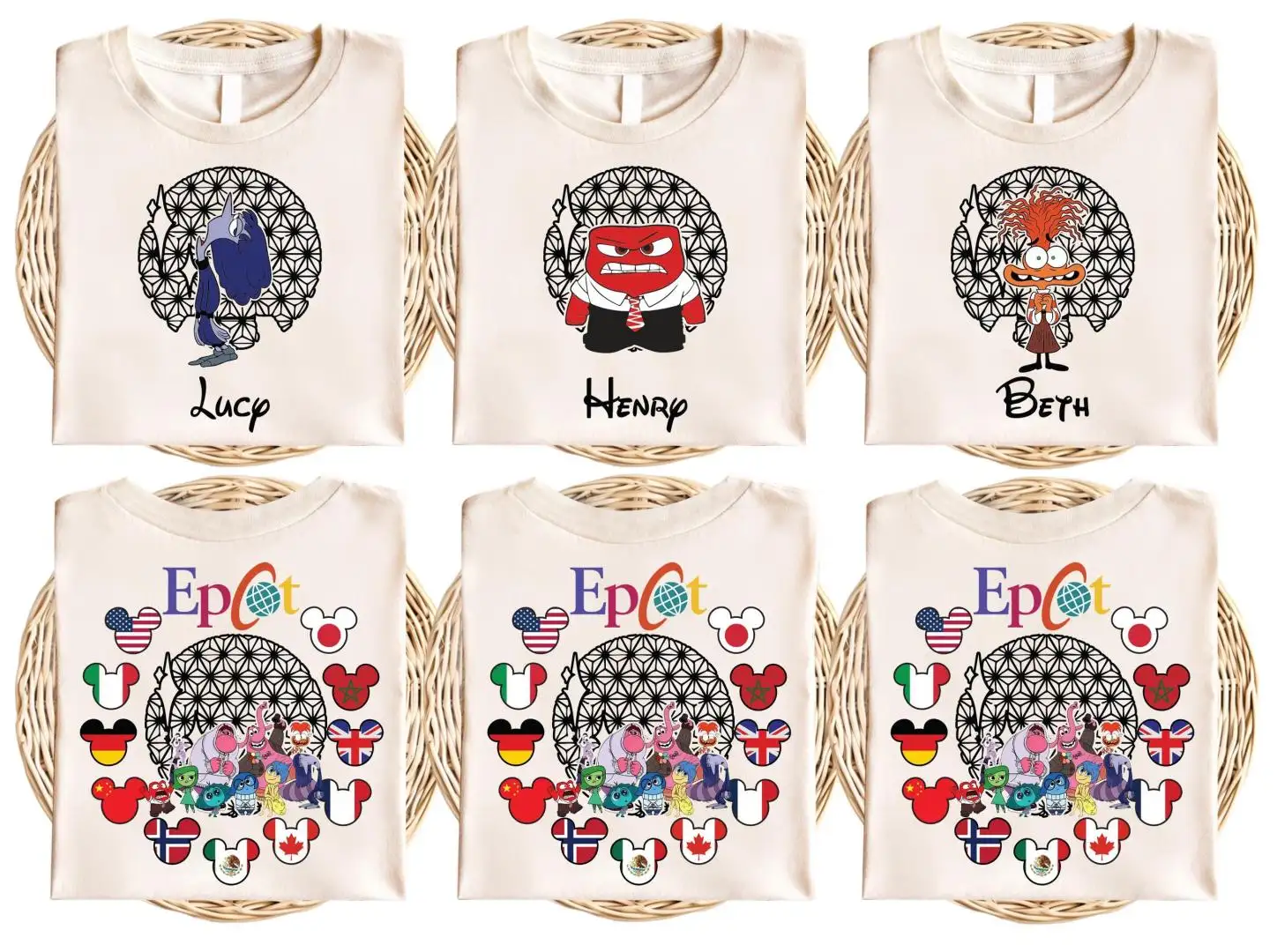 Pixar Inside Out Epcot Family Shirt