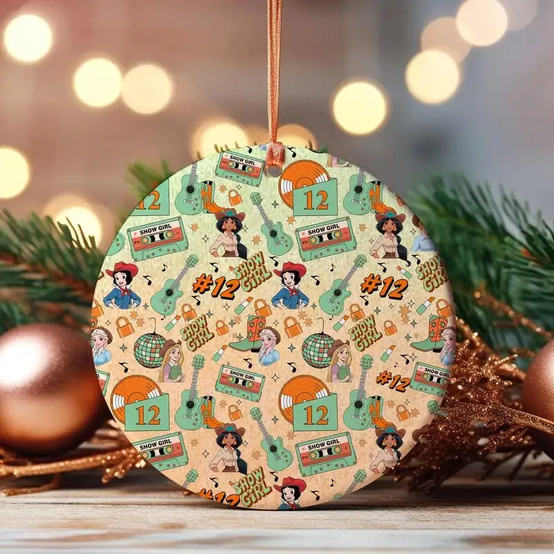 Princess Showgirl Christmas Ornament, The Life Of A Showgirl, Showgirl Ceramic Ornament, Showgirl Era Ornament 16, Showgirl Tour Ornament