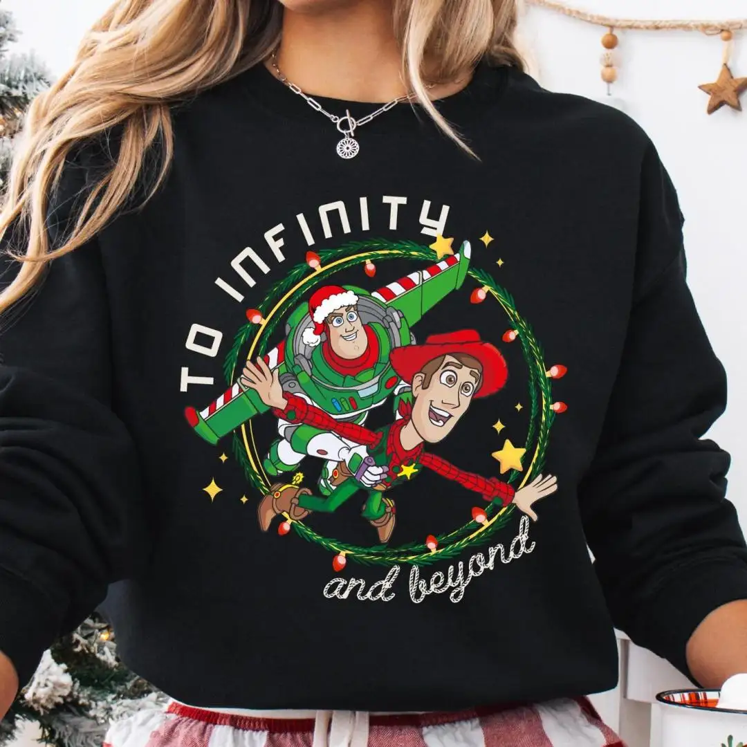To Infinity and Beyond Christmas Shirt, Disney Christmas, Woody and Buzz Christmas Sweatshirt, Besties Xmas Tee, Toy Story Christmas Sweater