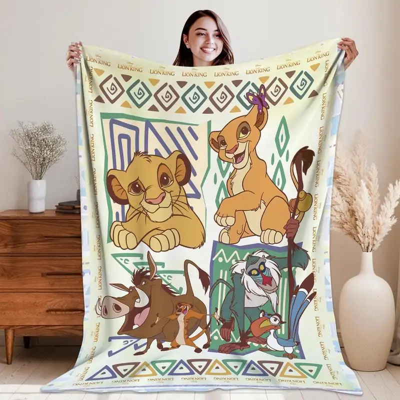 The Lion King Blanket, Lion King Birthday Gift, Hakuna Matata, Animal Kingdom Blanket, Christmas Gifts, Simba Timon Pumbaa Baby Blanket