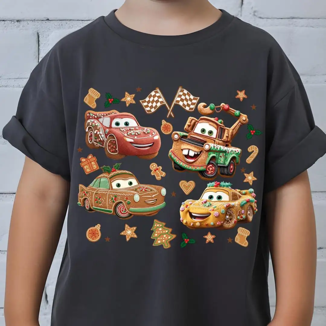 Cars Gingerbread Cookie Christmas Shirt, Merry Christmas McQueen Cookie Sweater, Disney Xmas Gingerbread, Disney Cars Christmas Sweatshirt
