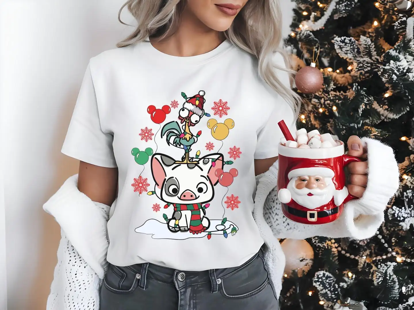 Disney Moana Hei Hei and Pua Christmas Shirt, Disney Holiday Toddler Shirt, Very Merry Christmas Party Shirt, Disneyland Sweatshirt