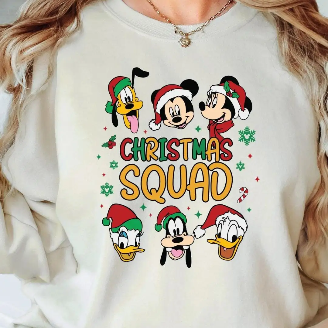 Disney Christmas Squad Shirt, Mickey and Friends Christmas Shirt, Disney Family Christmas Shirt, Disneyland Christmas Trip Shirt