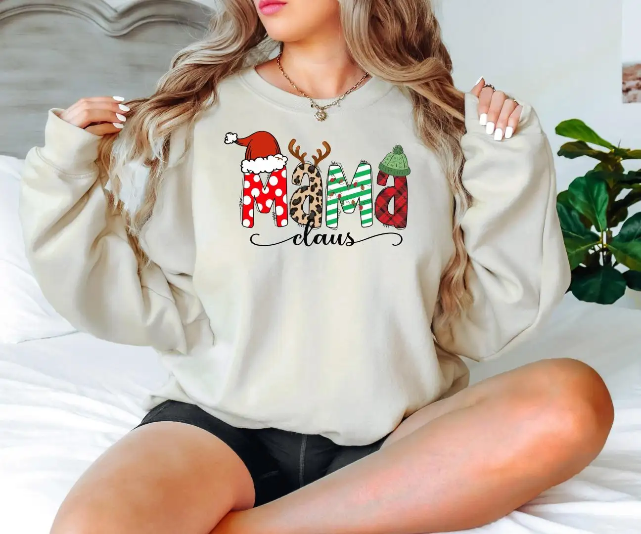 Mama Claus Christmas Sweatshirt, Merry Christmas Sweatshirt, Mama Claus Shirt, Christmas Shirt For Mama, Christmas Mama Sweatshirt