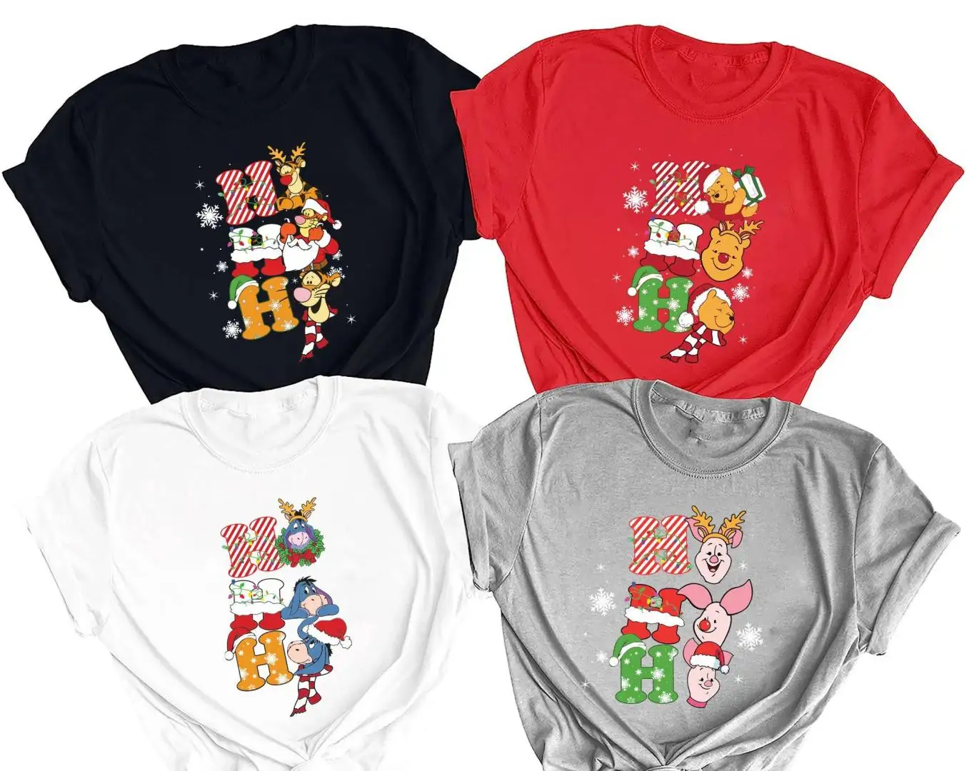Winnie The Pooh Christmas Shirt, Mickey Minnie Christmas Tee, Pooh Bear Christmas Shirt, Disney Christmas Shirt, Disneyland Christmas