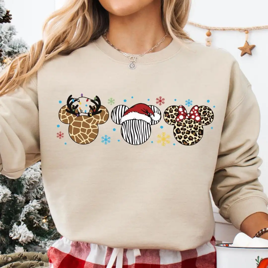 Mickey Head Christmas Safari Shirt, Wild About Christmas Tee, Christmas Safari Trip Hoodie, Walt Disney World Animal Kingdom Sweatshirt