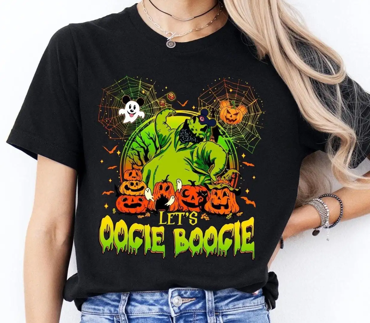 Lets Oogie Halloween Shirt, Disney Spooky Season, The Nightmare Before Christmas T-Shirt, Disney Halloween Sweatshirt, Disney Boogie Tee