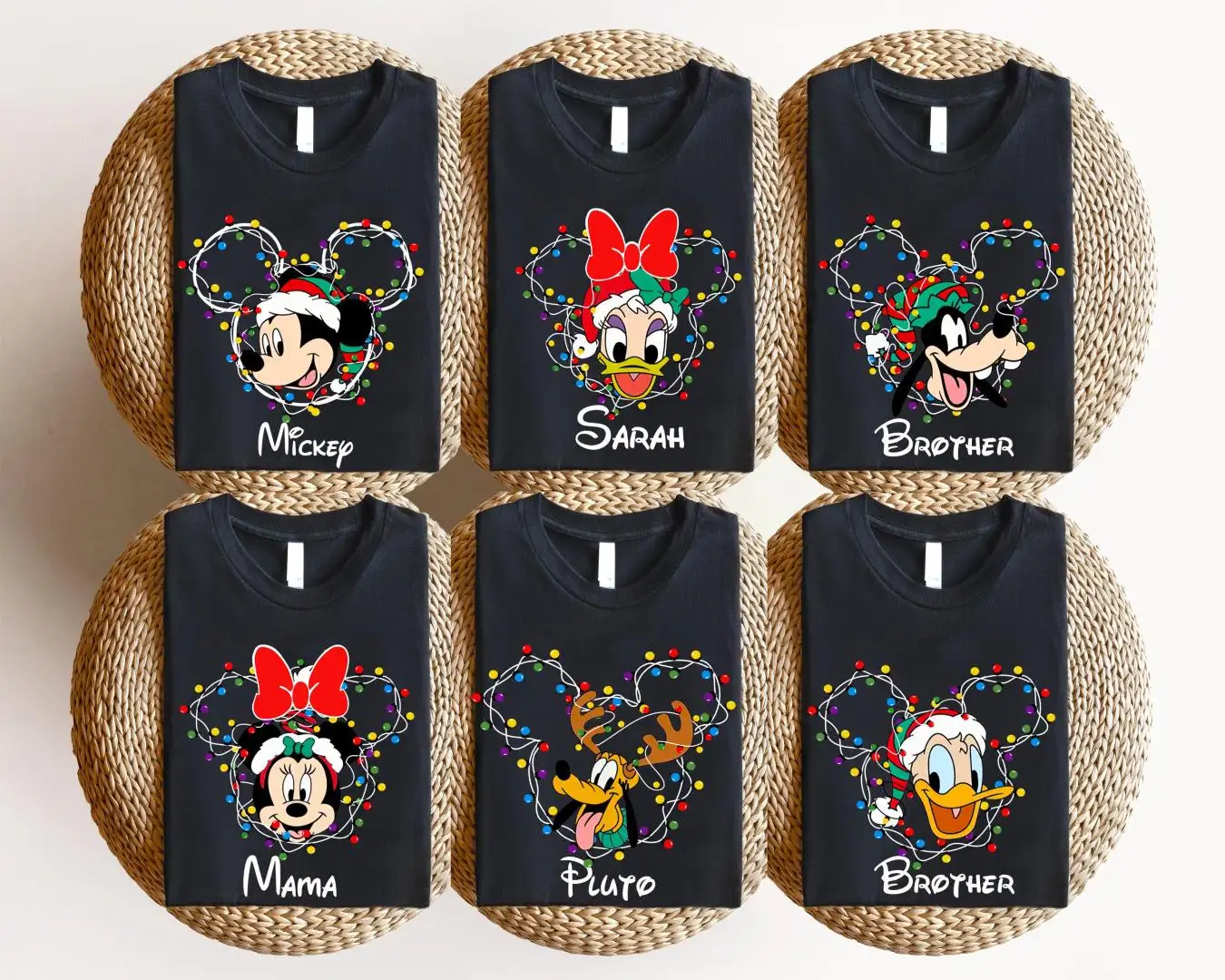 Disney Christmas Lights Shirt, Disneyland Merry 2025, Christmas Squad Shirt, Disneyworld Holiday Shirt, Custom Mickey Family Christmas Shirt