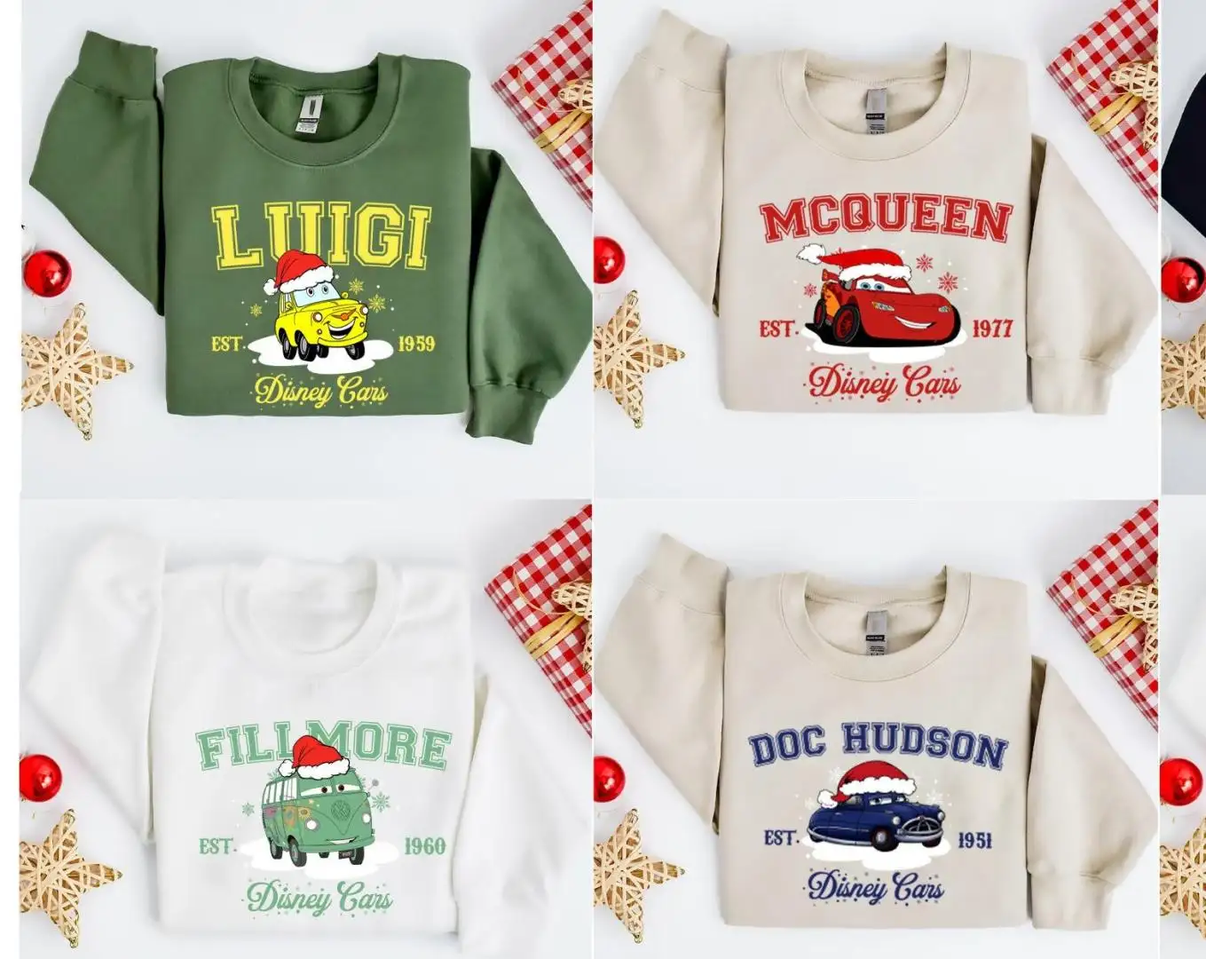 Disneyland Lightning McQueen Cars Christmas Shirt, Kids Disney Christmas Shirt, Tow Mater Christmas Shirt