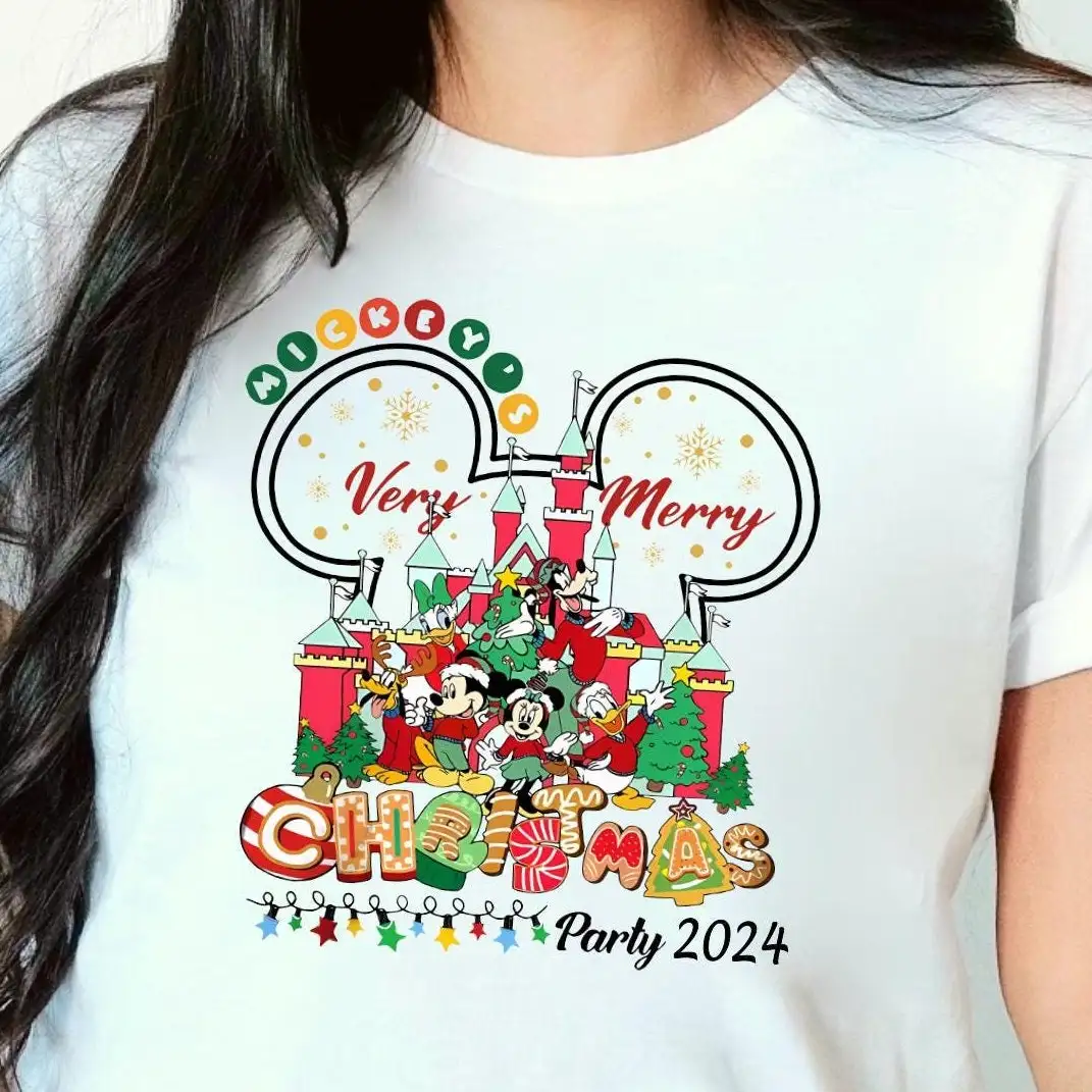 Disney 2025 Christmas Shirt, Disneyworld Christmas Shirt, Disneyland Family Christmas Trip Shirt, Mickey Minnie Christmas Tee