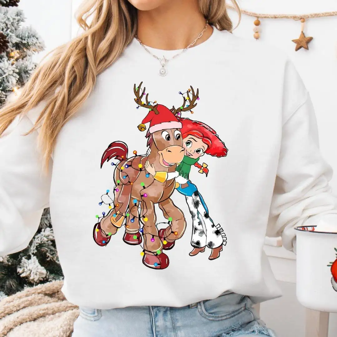 Toy Story Jessie and Bullseye Christmas Tee, Christmas Toy Story Tee, Disney Toy Story Christmas Sweatshirt, Disneyland Christmas Hoodie