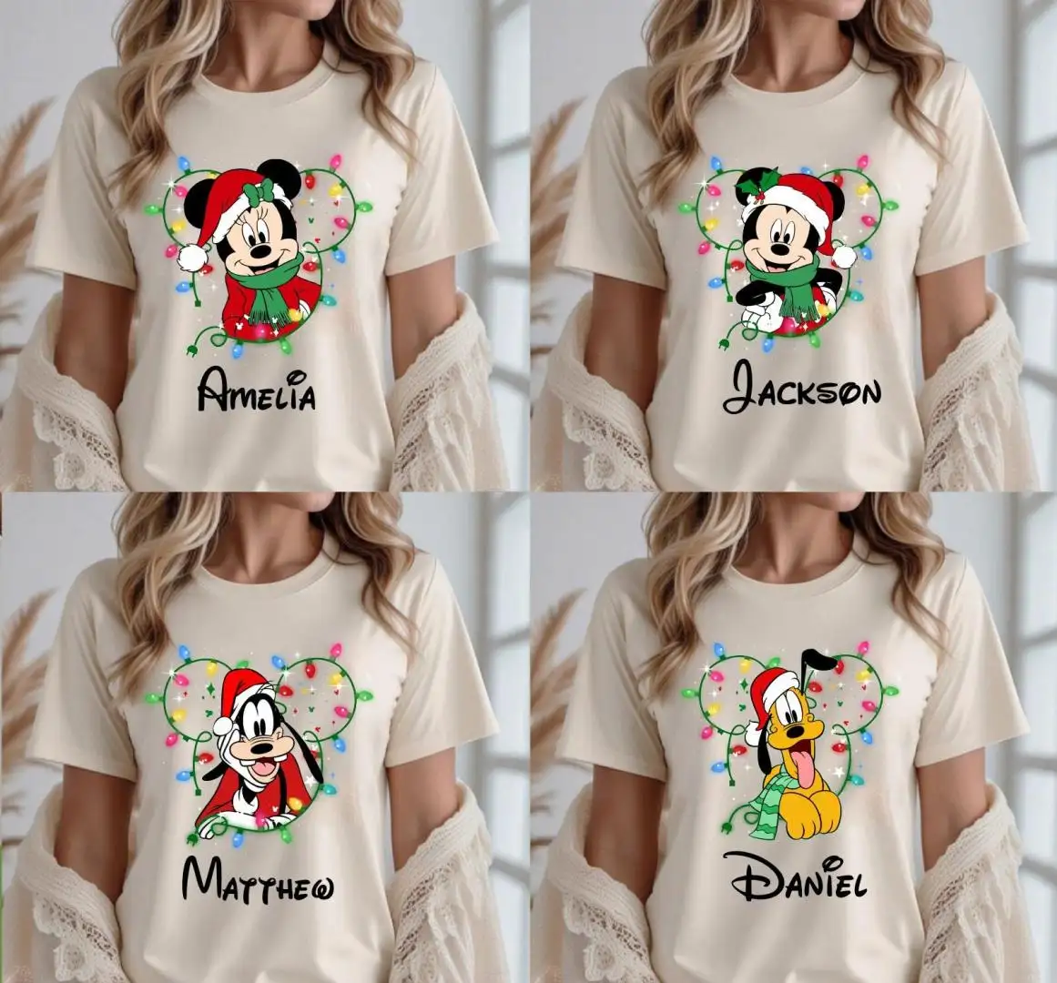 Minnie Mickey Christmas Shirt, Christmas Family Shirt, Disney Family Christmas 2025 Shirt, Disneyland Christmas, Mickey Minnie Christmas Tee