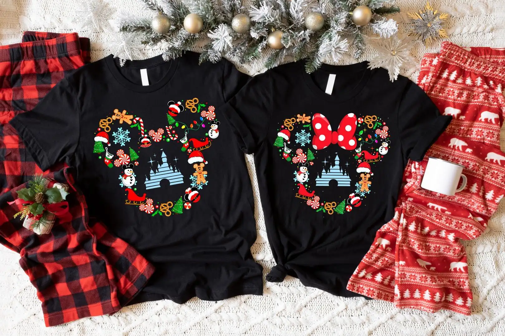 Disney Mickey Minnie Christmas Shirt, Mickey Christmas, Christmas Family Shirt, Disneyland Christmas, Custom Disney Family Christmas Shirt
