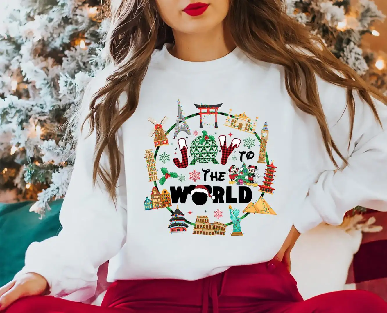 Disney Epcot World Tour Mickey Christmas Shirt, Disney Christmas Shirt, Mickey Christmas, Disneyland Christmas, Christmas Family Shirt
