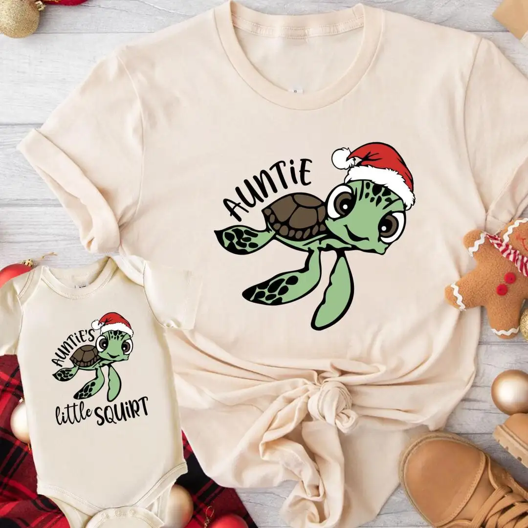 Christmas Family Matching Shirt, Santa Family Shirt, Xmas Matching Pajama, Auntie Nephew Shirts, Holiday Party Shirt, First Christmas Party