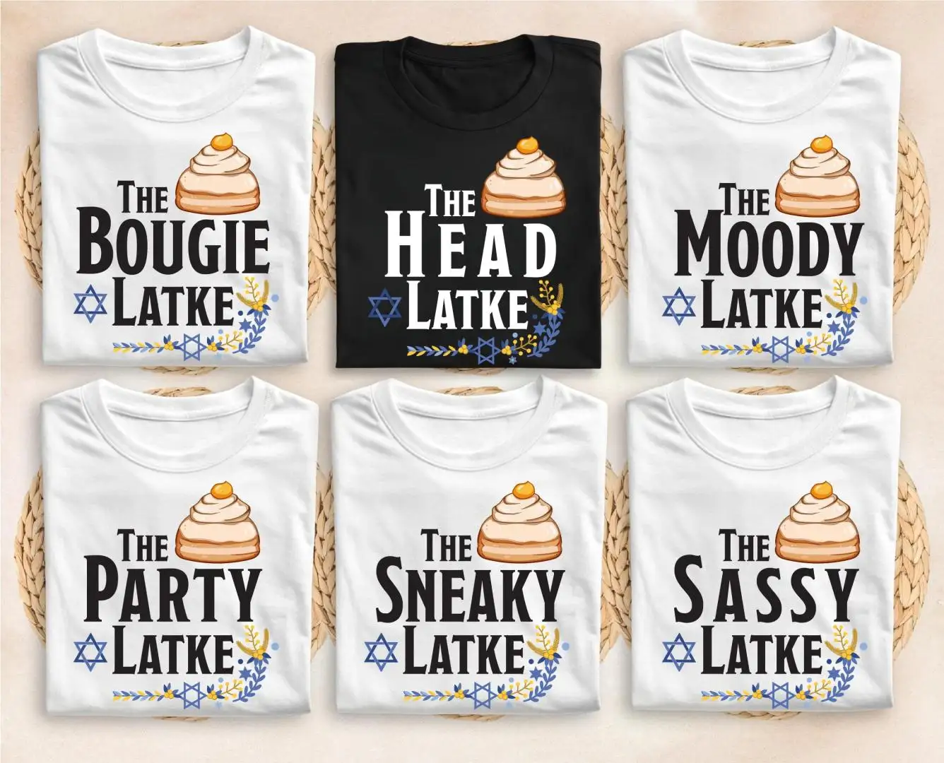 Custom Hanukkah Group Shirts, Hanukkah Menorah Tee, Hanukkah Party Shirt, Hanukkah Latke Lover Sweatshirt, Jewish Holiday Hoodie