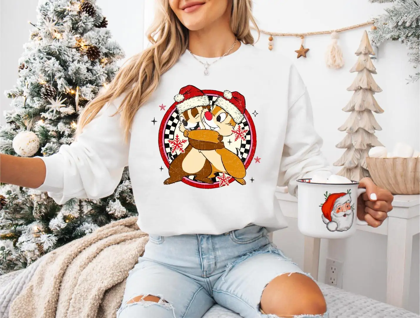 Chip & Dale Christmas Shirt, Chipmunks Gifts Tee, Chip And Dale Disneyland Christmas Trip Hoodie, Christmas Disney Family Vacation T-shirt