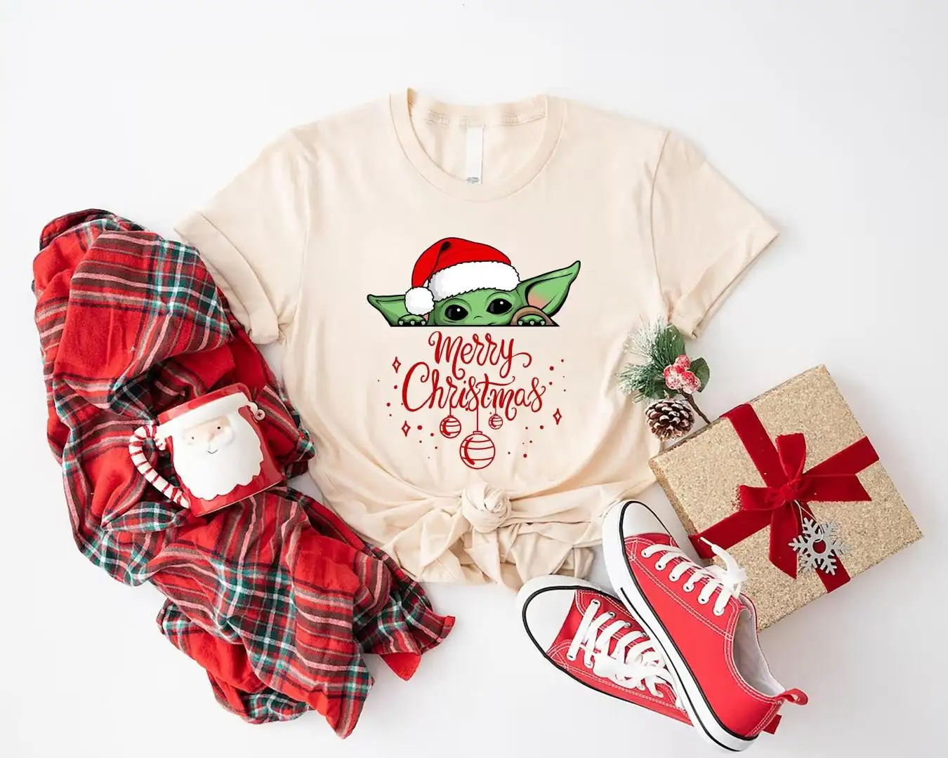 Baby Yoda Star Wars Christmas Shirt, Mickey Minnie Christmas Tee, Disney Christmas 2025, Minnie Mickey Christmas Shirt, Disneyland Christmas