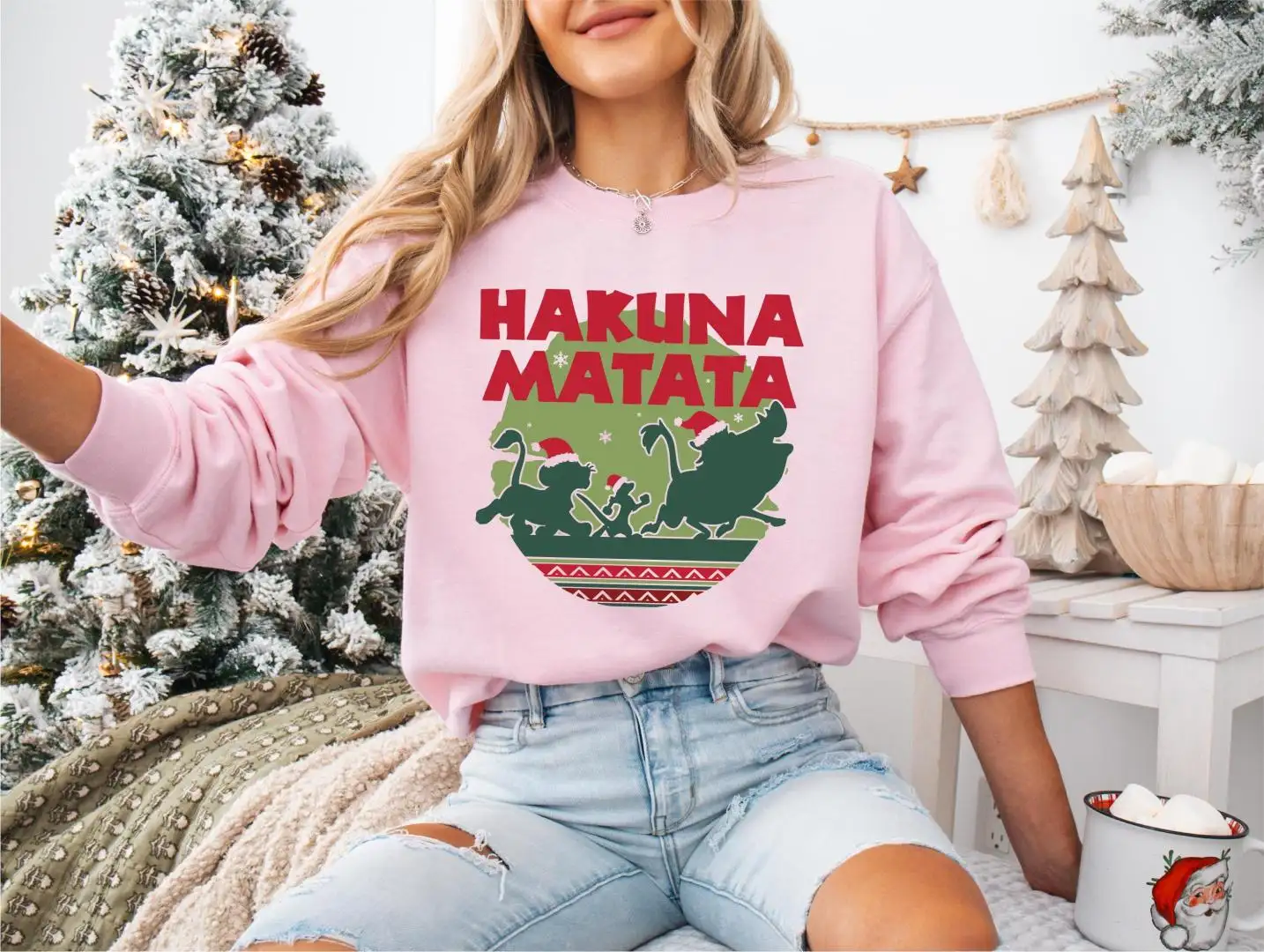 Christmas Hakuna Matata Sweatshirt, Disney Lion King Christmas Tee, Disney Hakuna Matata Xmas Shirt, Mickey's Very Merry Xmas Party T-shirt
