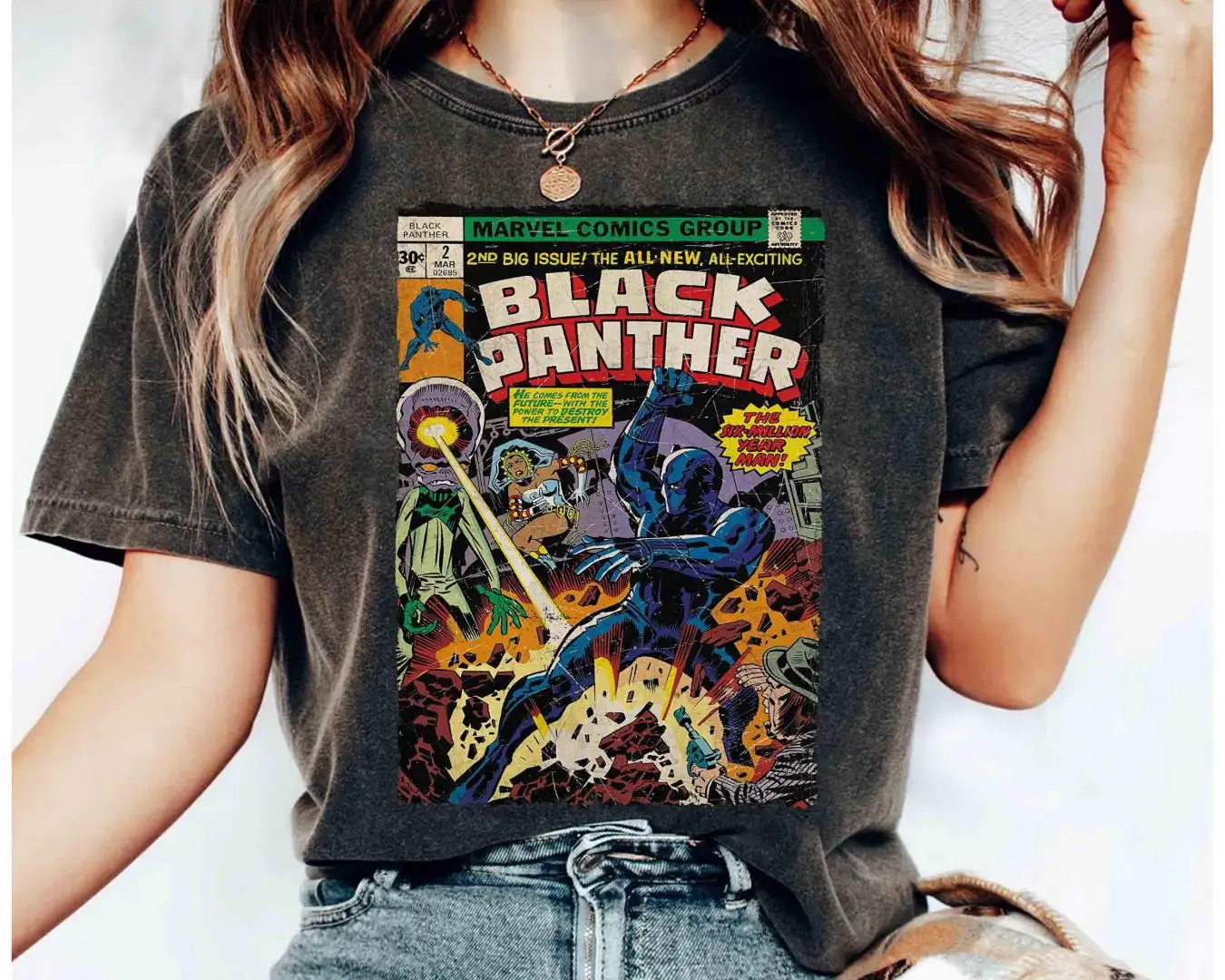 Vintage Marvel Black Panther Comic Shirt for Fans