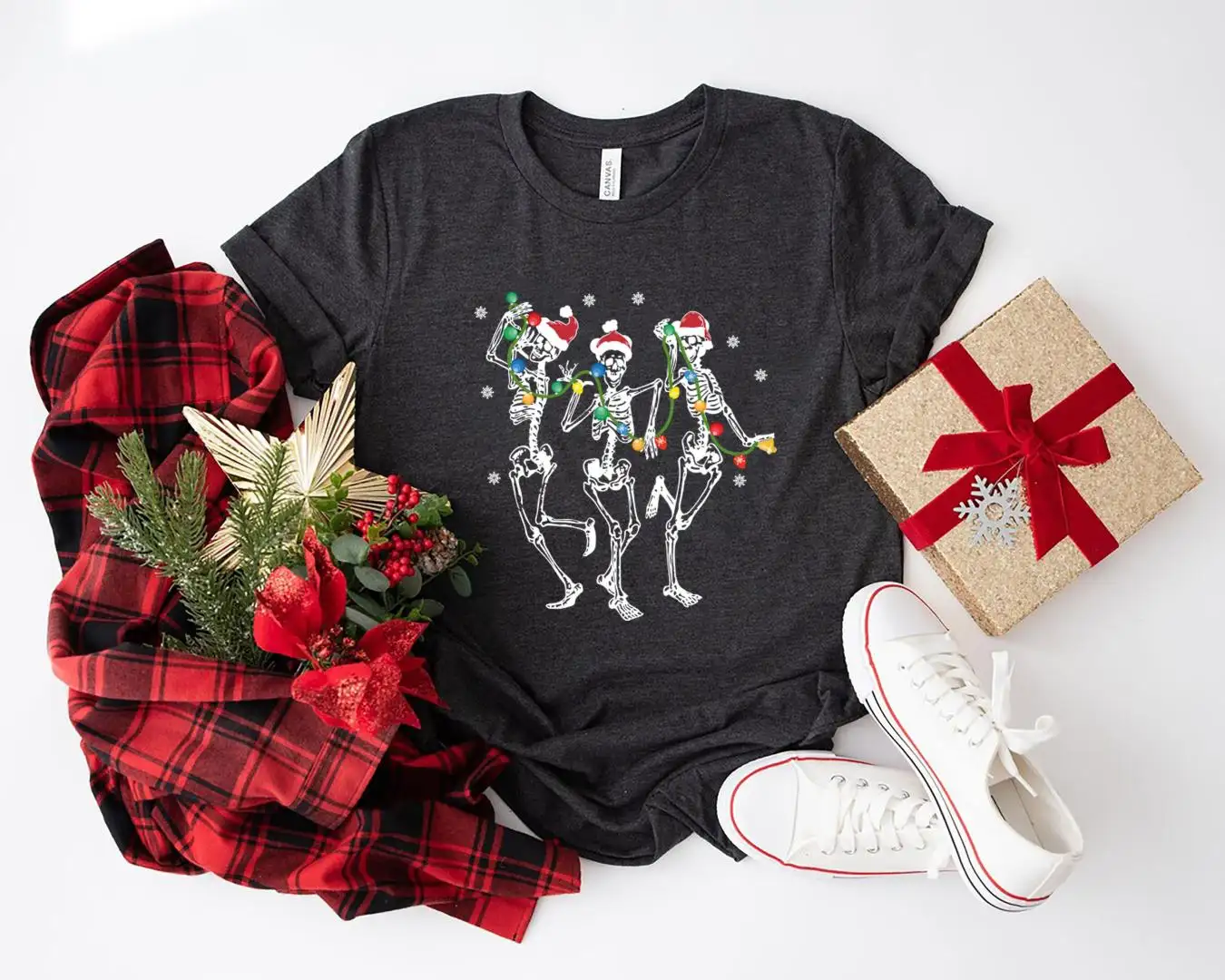 Dancing Skeleton Christmas Shirt, Funny Christmas Shirt, Winter Skeleton Shirt, Skeleton Shirt, Christmas Party Gifts, Christmas Vacation