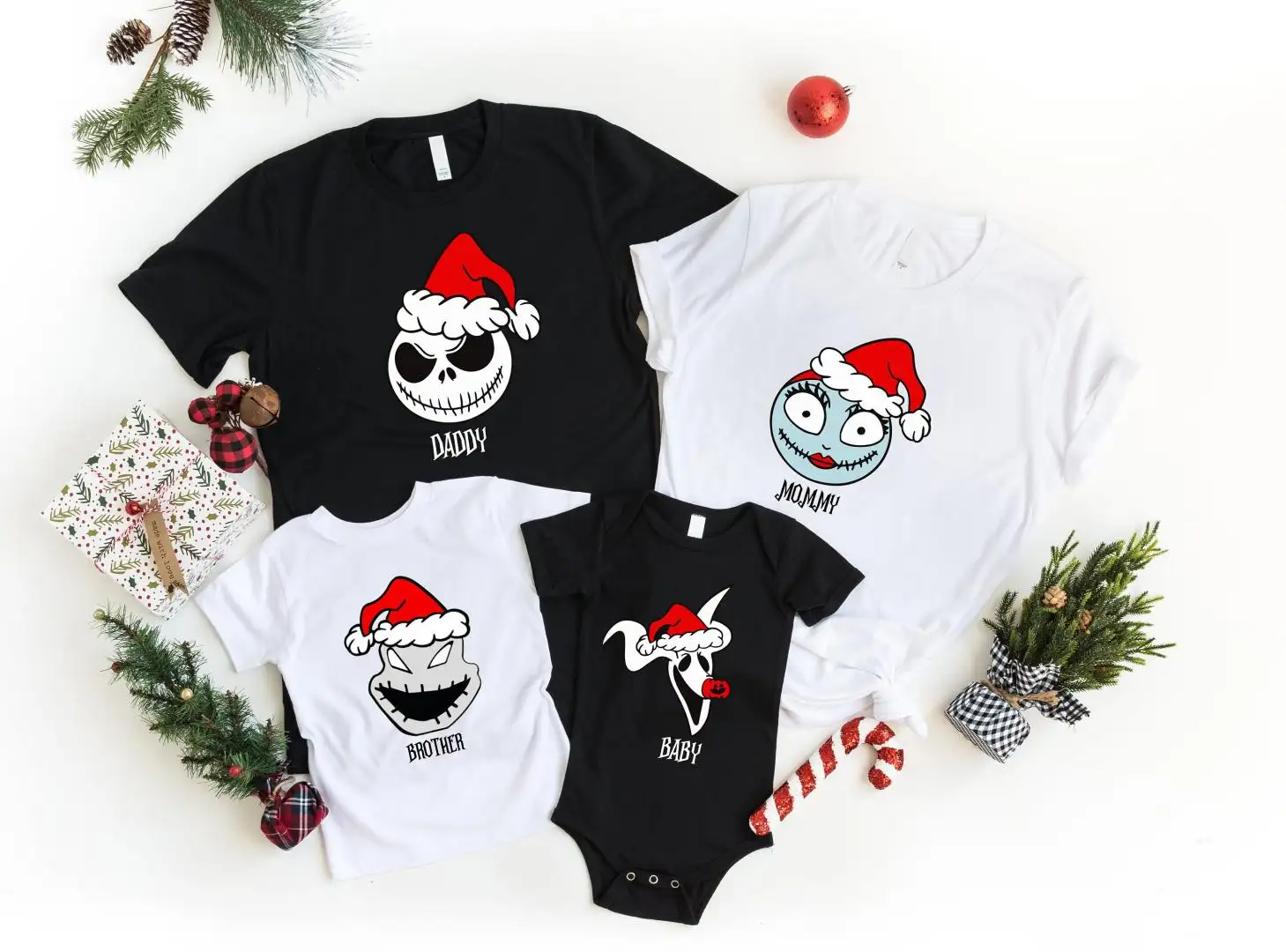 The Nightmare Before Christmas Friends Shirt, Jack Skellington Sweatshirt, Christmas Couple Shirt, Christmas Jack and Sally Shirt