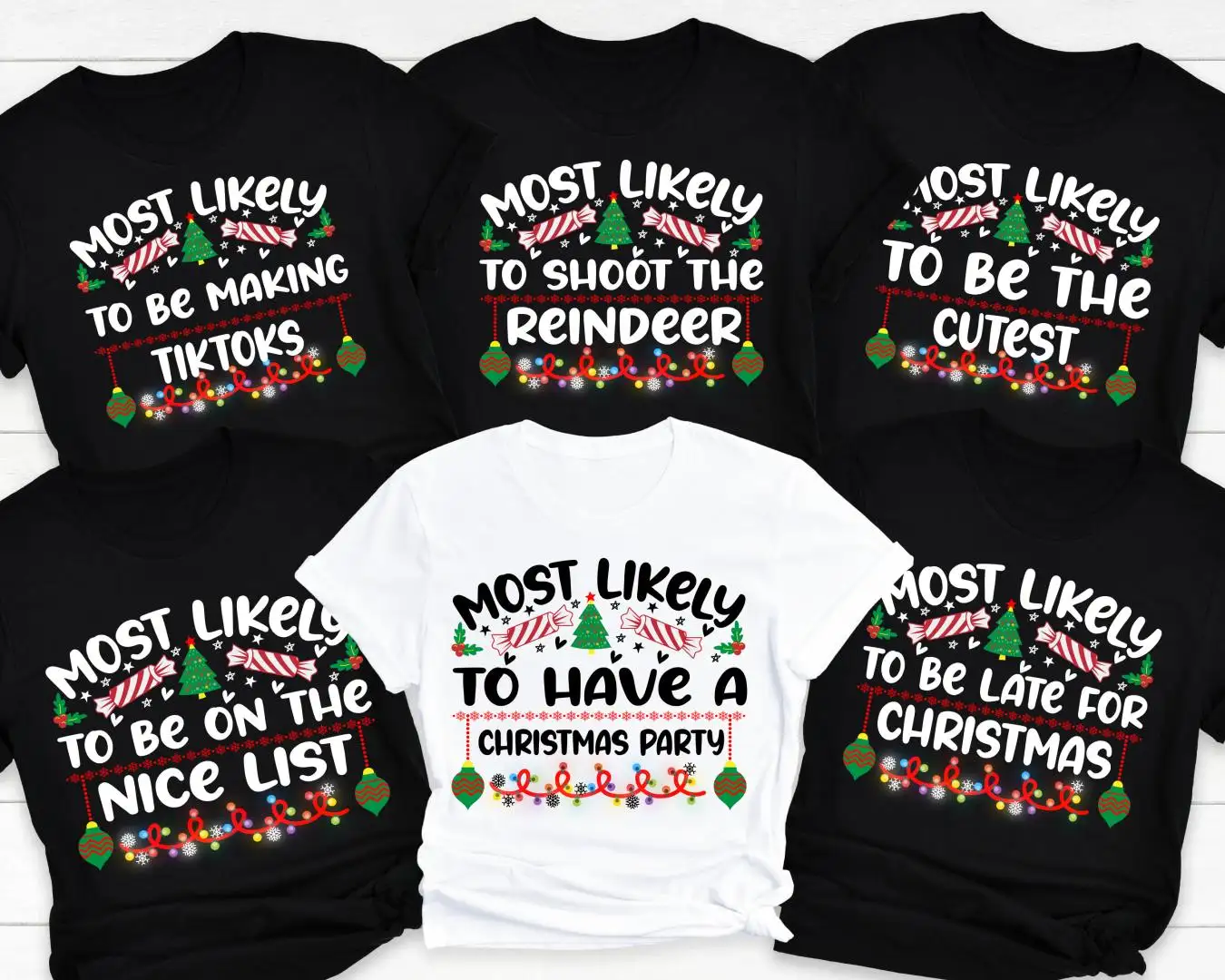 Most Likely to Christmas Family Matching Shirt, Christmas Party Shirt, Christmas Matching Sweatshirt, Christmas Group Shirt, Funny Xmas Tee