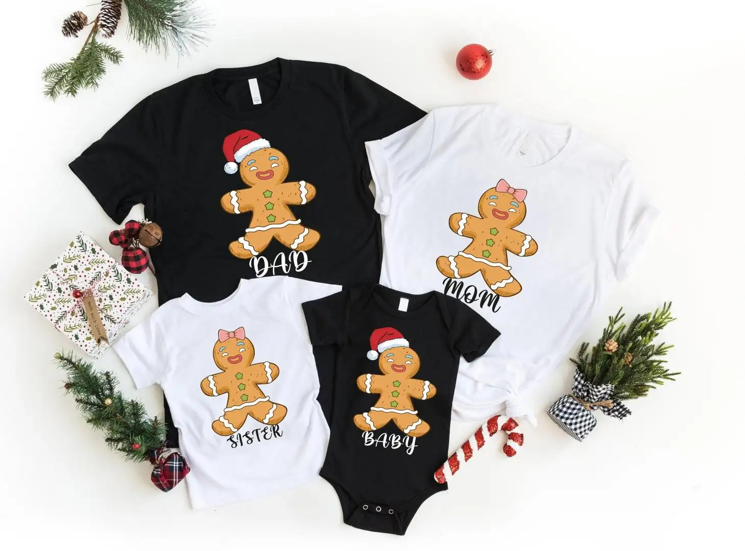 Gingerbread Cookies Family Christmas Shirt, Group Christmas Shirts, Custom Christmas Shirts, Christmas Family Shirts, Christmas Party Shirts