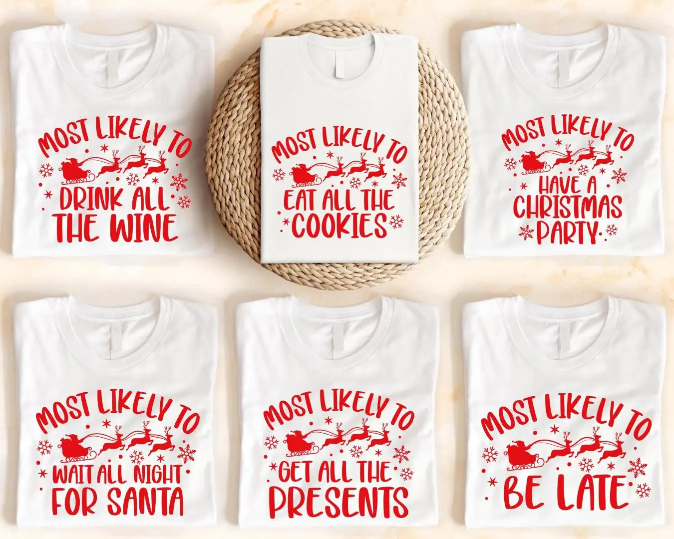 Most Likely to Christmas Shirt, Custom Christmas Family Party Shirt, Christmas Matching Sweatshirt, Christmas Group Sweatshirt