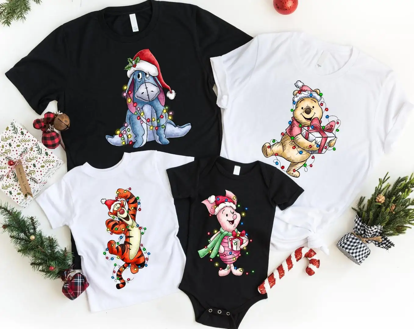 Winnie The Pooh Christmas Shirt, Disney Christmas Shirt, Disneyland Christmas, Pooh Bear Christmas Shirt, Mickey Minnie Christmas Tee