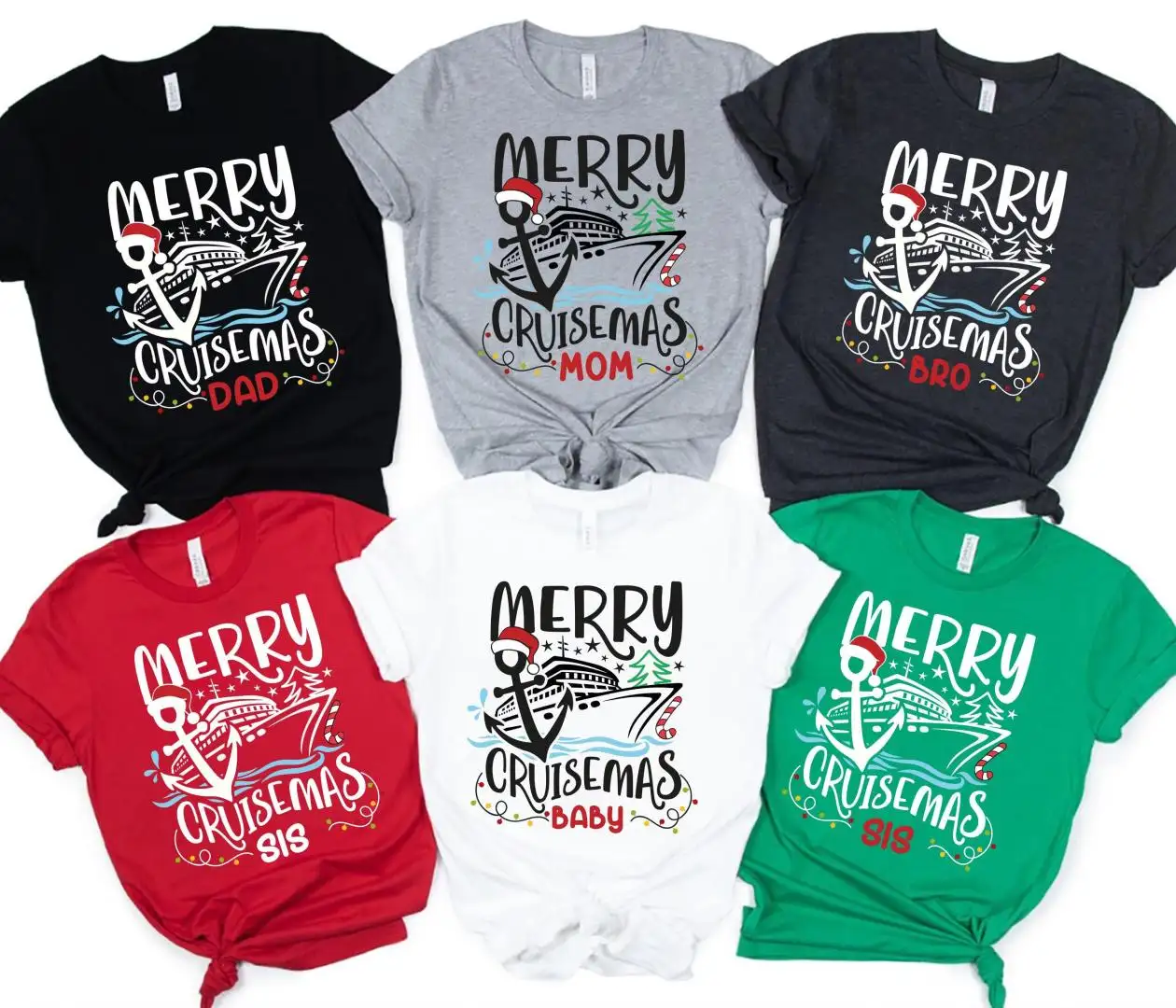 Personalized Merry Cruisemas Shirt, Christmas Family Cruise Matching Shirts, Christmas Cruise Time Tee, Custom Family Cruisemas Sweatshirt