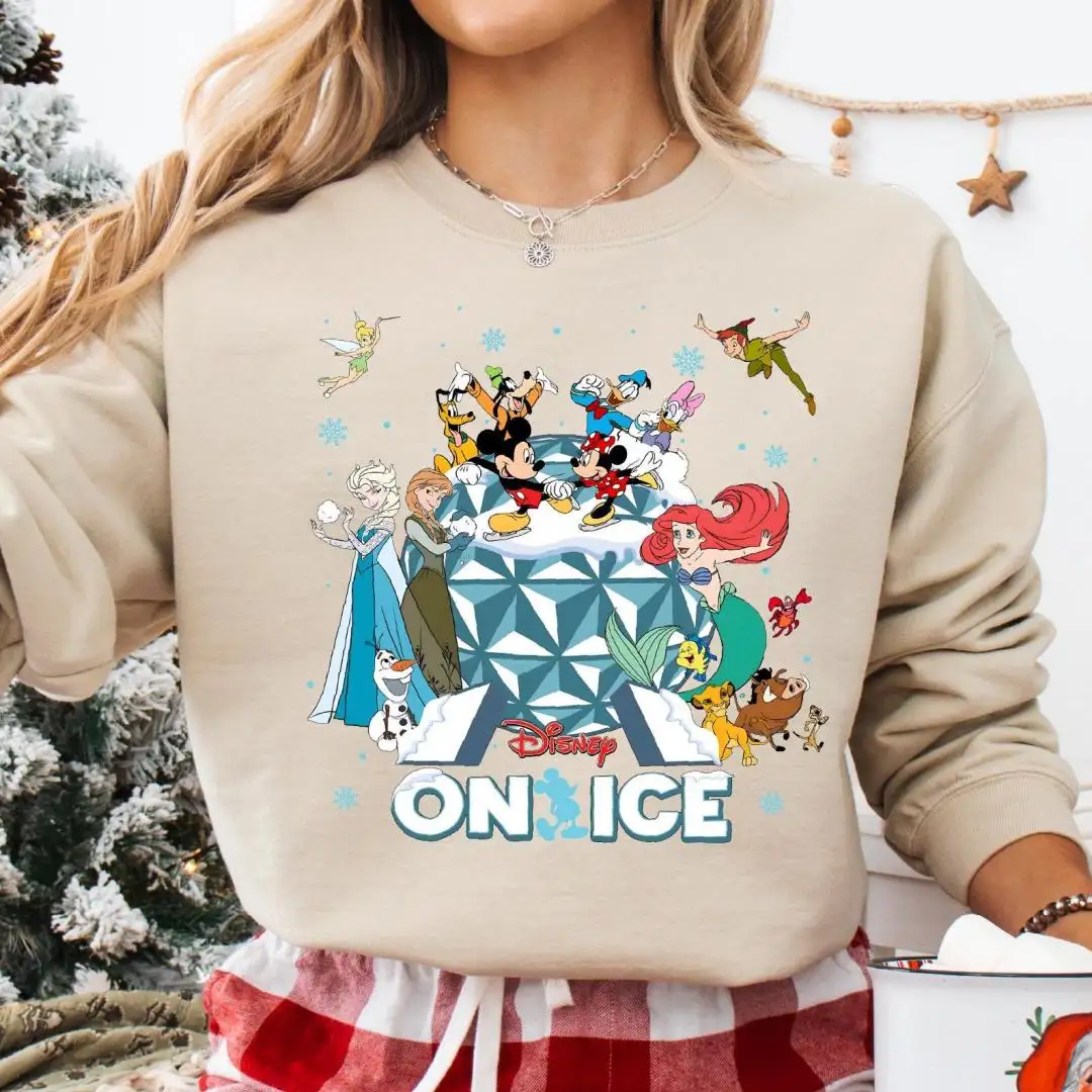 Disney On Ice Shirt, Walt Disney World Winter Trip Sweatshirt, Disneyland Family Christmas Trip Shirts, Mickey On Ice Vacation Shirt
