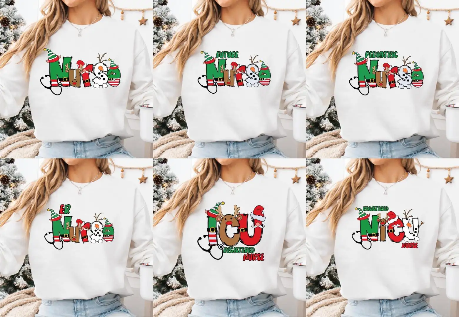 Christmas Nurse Shirt, ER Nurse Hoodie, Winter Season Shirt, Future Nurse Tee, Pediatric Nurse Sweatshirt, Christmas Vacation Tee