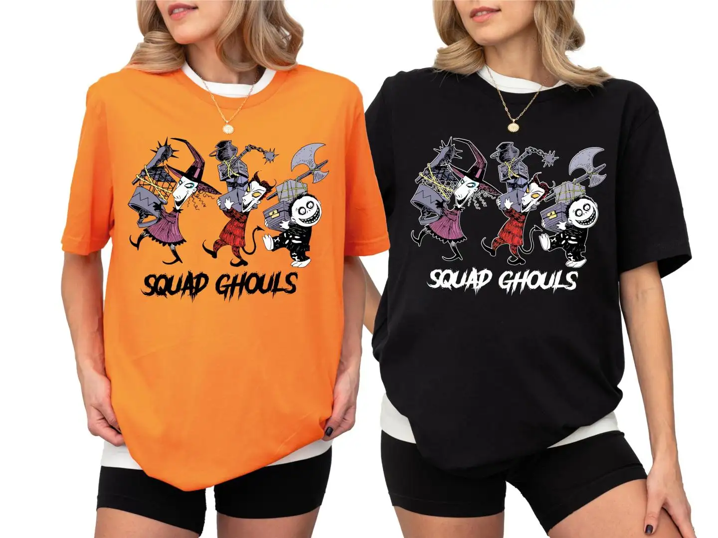 Lock Shock Barrel Squad Ghouls Shirt, Disney Halloween Trick Or Treat Sweatshirt, The Nightmare Before The Christmas Group Tee