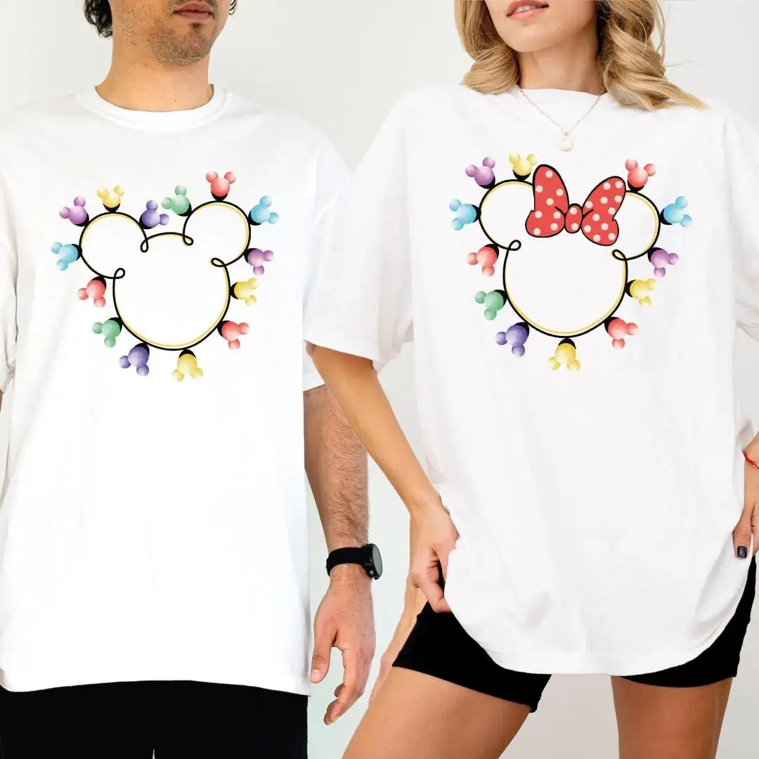 Disney Mickey Minnie Head T-shirt, Very Merry Christmas Shirt, Mickey Minnie Couple Sweatshirt, Christmas Mickey Mouse Hoodie