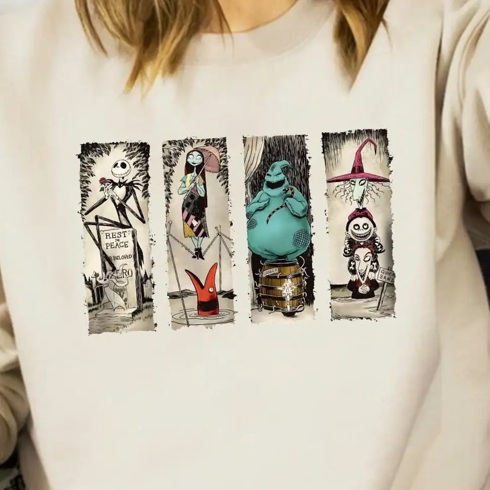 Nightmare Before Christmas Family Shirt, Zero Dog Sweatshirt, Disney Jack and Sally Shirt, Halloween Oogie Boogie, Christmas Couple Shirt