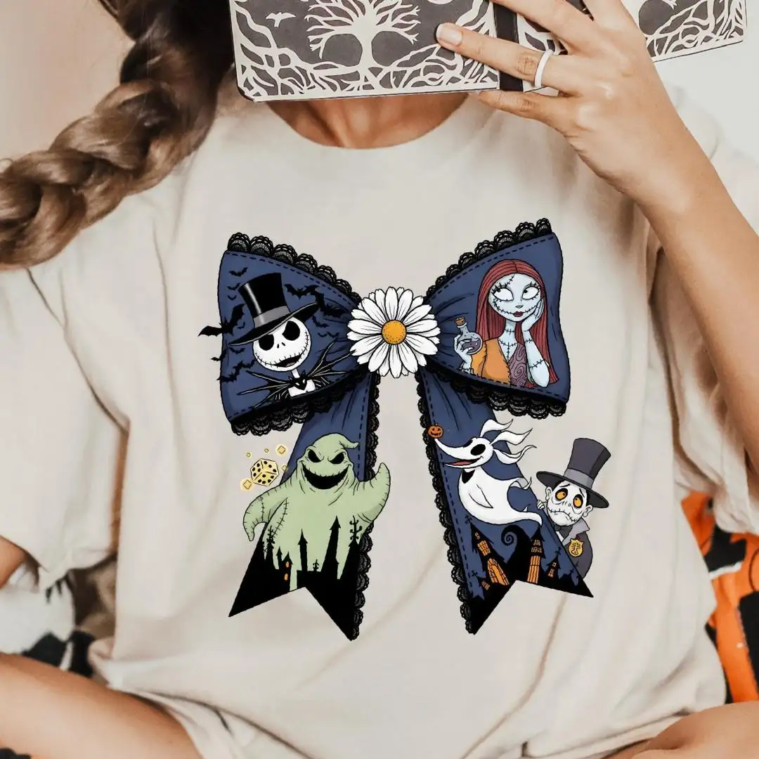 Coquette The Nightmare Before Christmas Shirt, Halloween Oogie Boogie, Spooky Season Tee, Zero Dog Sweater, Disney Jack and Sally Shirt