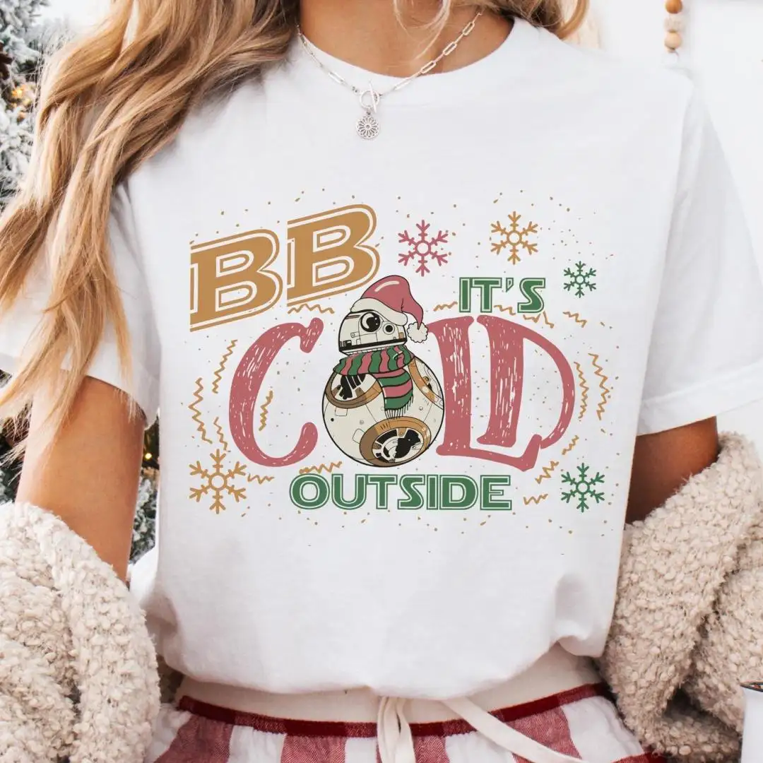 BB8 Christmas Winter Shirt, Disney Star Wars Christmas Sweatshirt, BB8 Cold Winter Xmas Sweater, Funny Galaxy's Edge Christmas Shirt