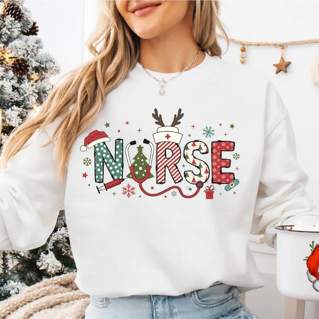 Nurse Christmas Shirt, Nurse Christmas Sweatshirt, Christmas Nurse Shirt, Nicu Christmas Shirt, Er Nurse Sweatshirt, Doctor Sweatshirt