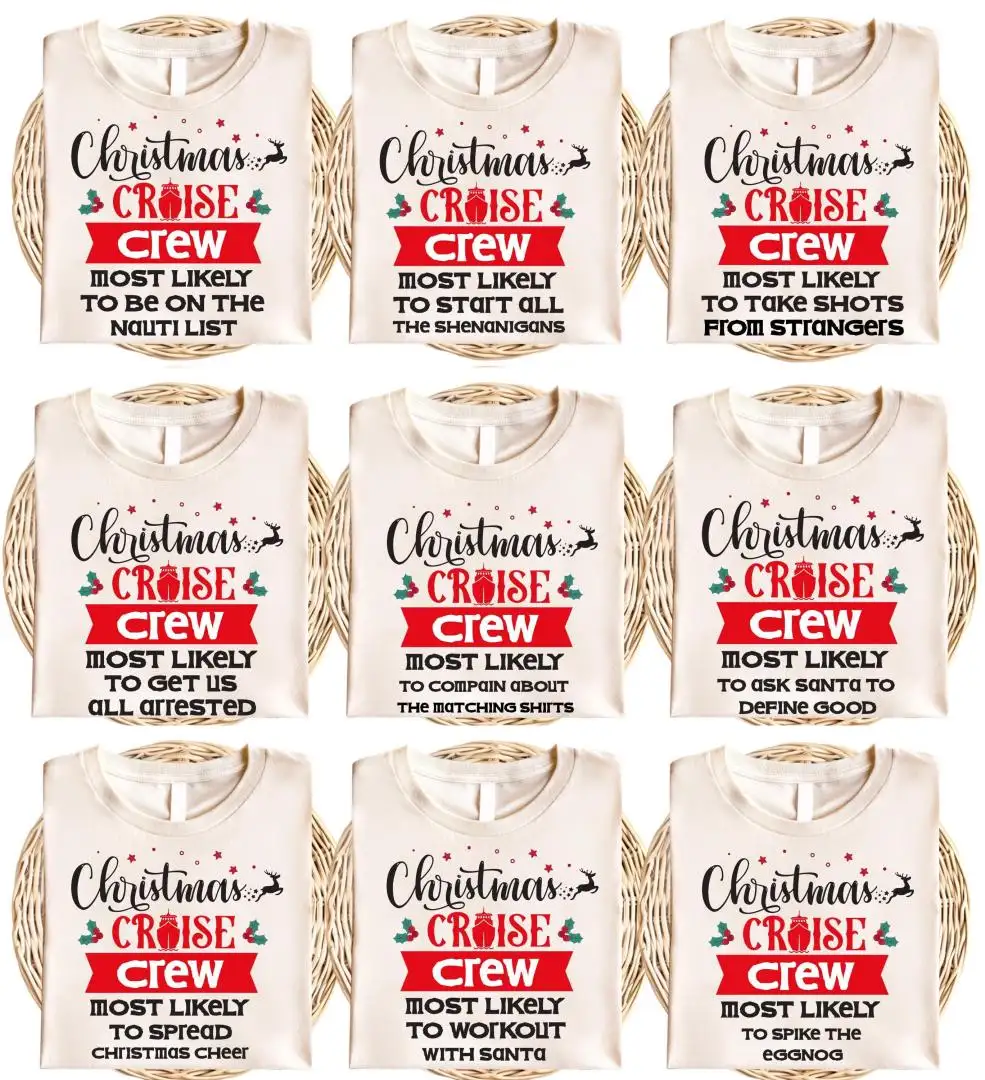 Christmas Cruise Most Likely To Shirt, Family Xmas Matching Cruise Shirt, Cruise Crew Shirt, Holiday Cruise Shirt, Christmas Cruise Tee