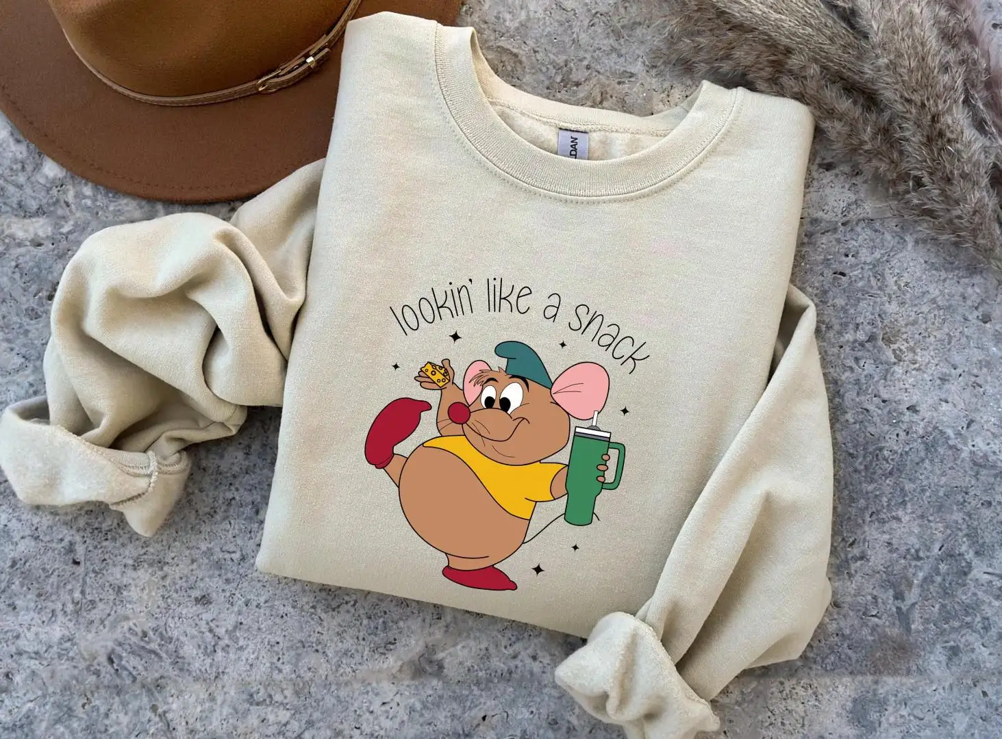 Lookin' Like A Snack Gus-Gus Sweatshirt, Disney Snacks, Disney Family Vacation Shirt Sweatshirt, Disney Cindrella Shirt, Disneyland Trip Shirt