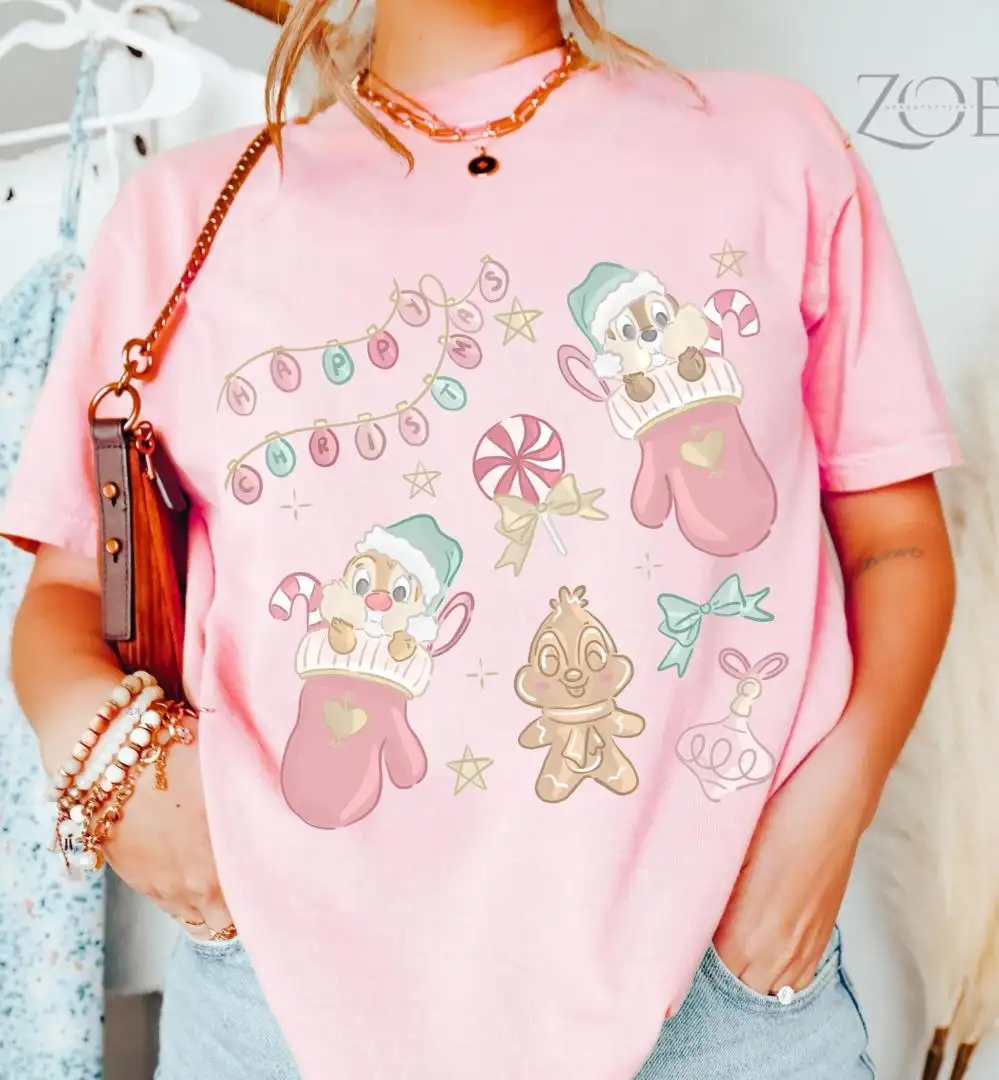 Comfort Color® Vintage Disney Chip and Dale Shirt Chip and Dale Christmas shirt Disney Chipmunk Shirt Disneyland Shirt