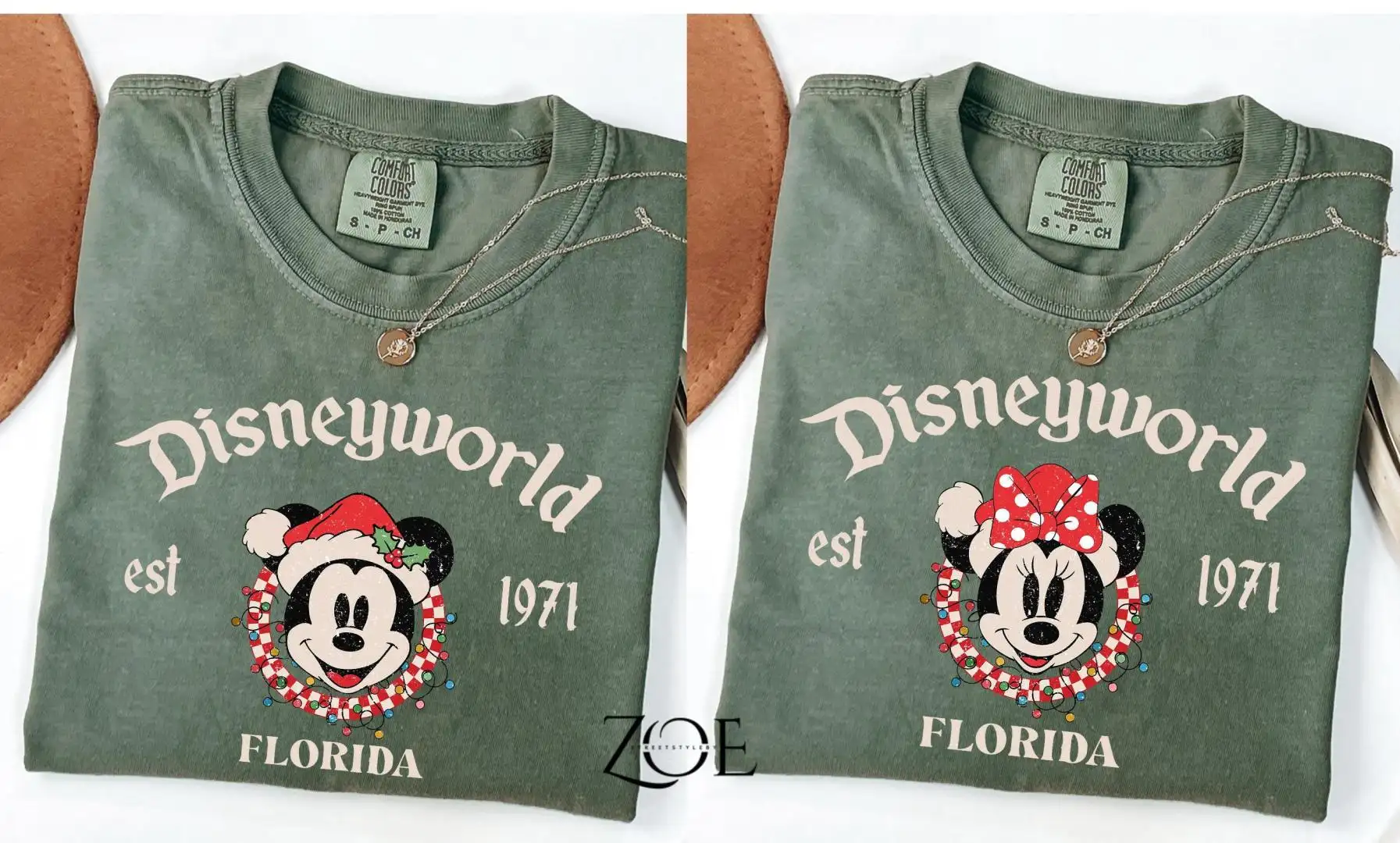 Comfort Colors Christmas Disneyworld Est 1971 Florida Shirt, Christmas Friends, Christmas Squad Tee, Disney Christmas, Holiday Season Shirt