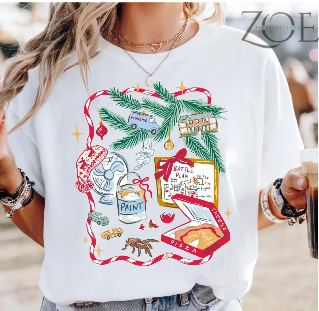 Vintage Merry & Bright Christmas T-Shirt, Festive Winter Shirt for Women, Funny Vintage Holiday Tee, Unique Xmas Gift Idea