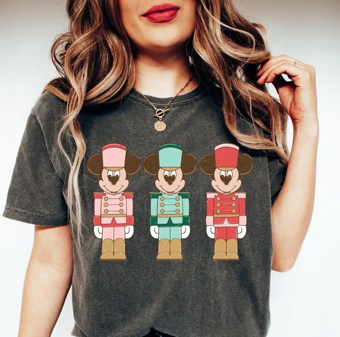 Comfort Colors Disney Christmas Shirt, Christmas Holiday, Disney Mickey Nutcracker Christmas Shirt, Christmas Mickey Mouse Nutcracker Shirt