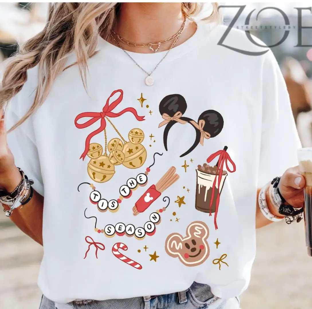 Comfort Colors Coquette Bow Tis The Season Christmas Shirt, Magic Kingdom, Christmas Tis The Season Shirt, Merry Christmas Shirt