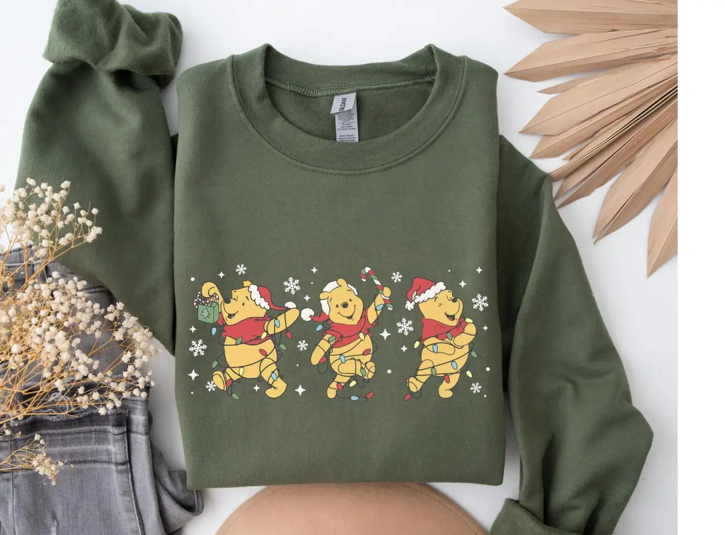 Retro Pooh Christmas Sweatshirt, Disneyland Christmas, Winnie The Pooh Christmas Shirt, Disney Christmas Holiday Shirt, Christmas Part 2025 Tee