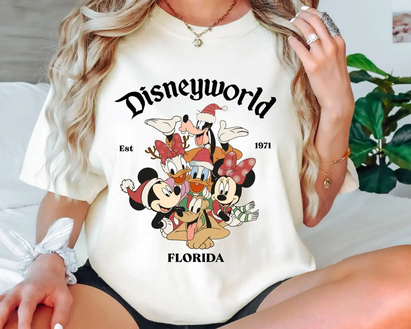 Comfort Colors Mickey and Friends Disneyworld Florida Shirt, Mickey and Friends shirt, Christmas Party shirt, Disney Christmas shirt